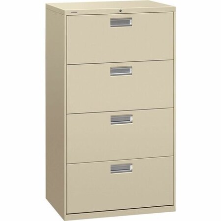 Hon HON 674LL, 600 SERIES FOUR-DRAWER LATERAL FILE, 30W X 18D X 52 1/2H, PUTTY HON674LL